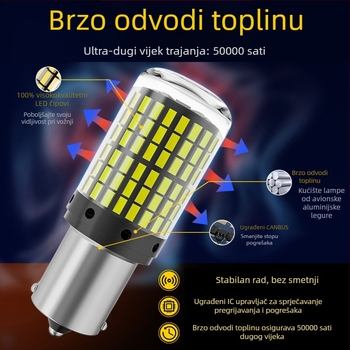 LED svjetlo za signalizaciju i kočenje 3014-144, 12-80V, 20-22W, 6000K, 50.000 h