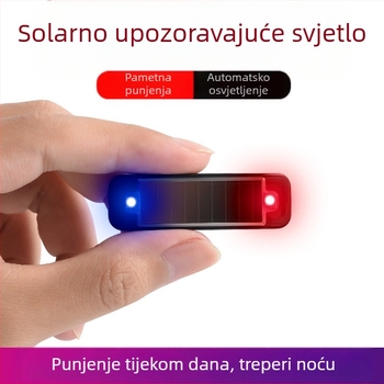 Solarna svjetlosna lampica za gril auta, motocikle i električna vozila – univerzalno upozoravajuće bljeskanje za noćnu vožnju (6W, 5V, 1.2A, Model 5874)