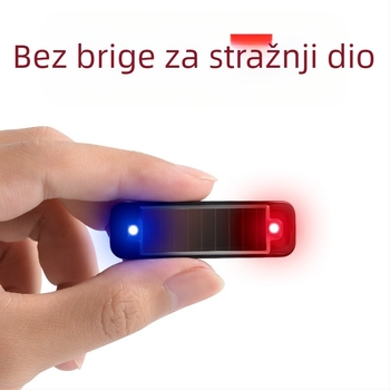 Solarna svjetlosna lampica za gril auta, motocikle i električna vozila – univerzalno upozoravajuće bljeskanje za noćnu vožnju (6W, 5V, 1.2A, Model 5874)