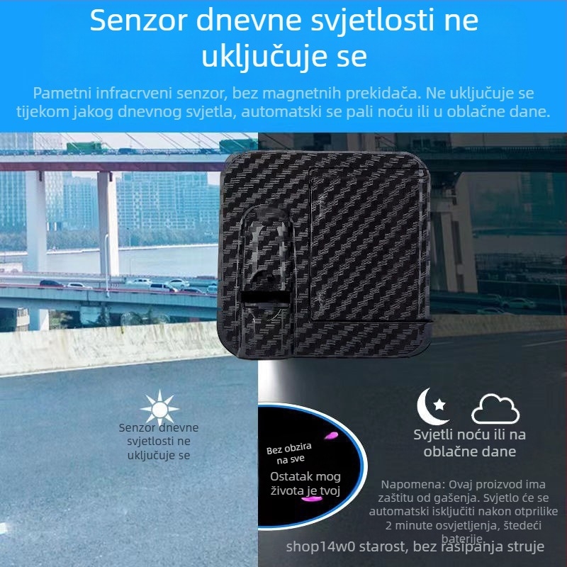 Automobilsko svjetlo dobrodošlice, ABS, 12V, 2A, univerzalno