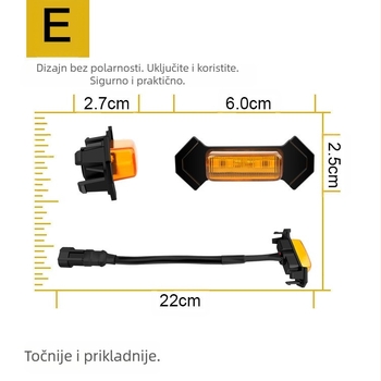 Tacoma dnevno LED svjetlo – Takuma Middle Net Light, LED, 12V, 1W, 1000 lm
