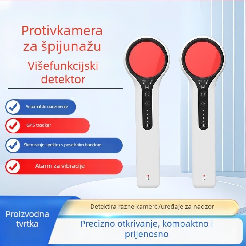 Višefunkcijski detektor kamera s detekcijom skrivenih kamera i infracrvenog signala, prijenosni - Yuwo y3pro