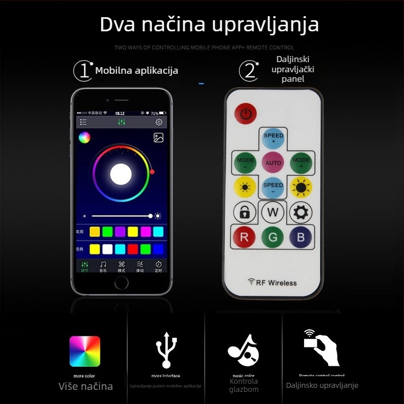 LED svjetlo za bočna vrata automobila, model Door side streamer light, 12V, vijek trajanja 100000 h