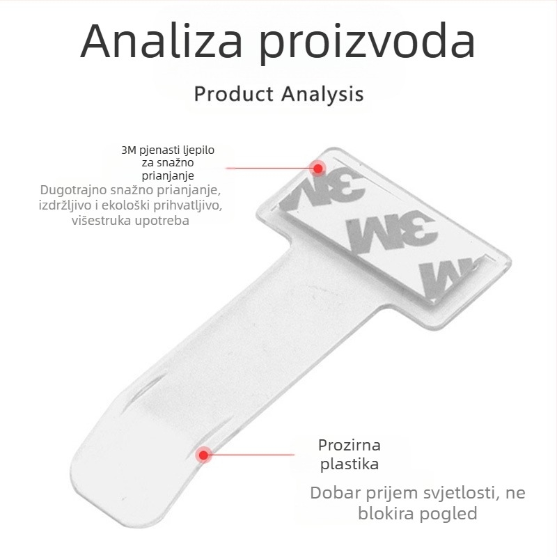 Kutni klip – plastični klip za vizitke, račune i parkirne kartice