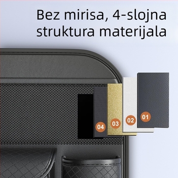 Chegeshi torba za pohranu u automobilu; prirodna koža; stražnji dio sjedala; viseći organizator; vodootporan
