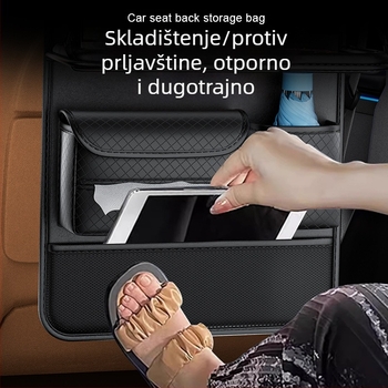 Chegeshi torba za pohranu u automobilu; prirodna koža; stražnji dio sjedala; viseći organizator; vodootporan