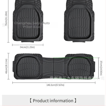 Auto prostirke za pickup – PVC protuklizni materijal, Hankook branda, opća kompatibilnost, mogućnost prilagodbe, model podloge: LaTeX foot pad