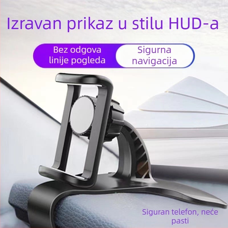 Držač za telefon za ploču automobila sa snap-on kopčom i 360° rotacijom
