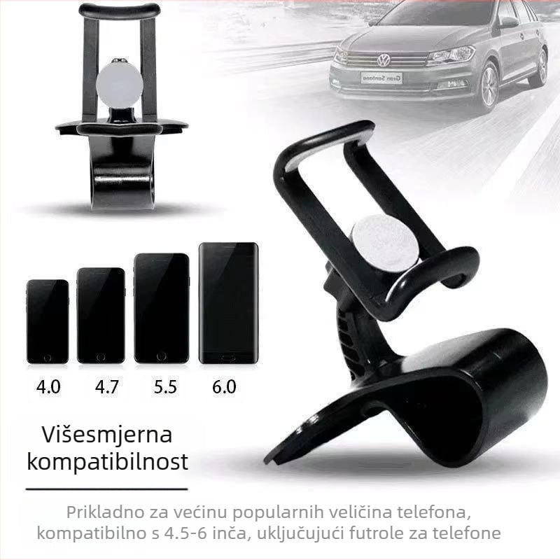 Držač za telefon za ploču automobila sa snap-on kopčom i 360° rotacijom