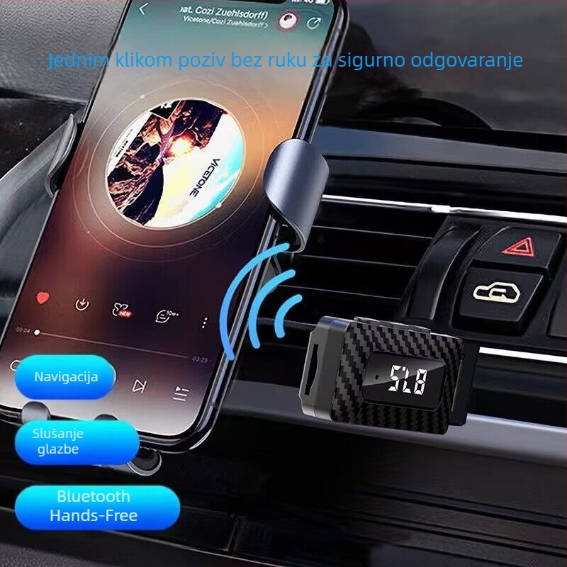 USB Bluetooth audio adapter i prijemnik za automobil, Bluetooth 5.0 FM transmitter, 87,5–108 MHz, domet 10 m, napajanje 5V