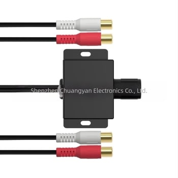 Automobilski audio pojačalo regulatora glasnoće s RCA ulaz/izlaz LC-1 – Chuangyan, PVC kućište, CE potvrda, kompatibilan s audio i video sustavima