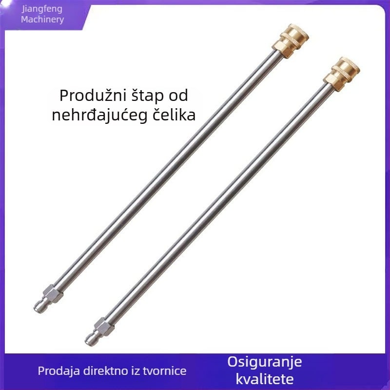 Nehrđajući čelični produžni štap za pištolj za vodu visokog tlaka, 1/4 brzi spoj, 5000 psi (Marka: Jiangfeng; Materijal: nehrđajući čelik; Spoj: 1/4 brzi spoj; Porijeklo: Zhejiang; Težina: 0.2)