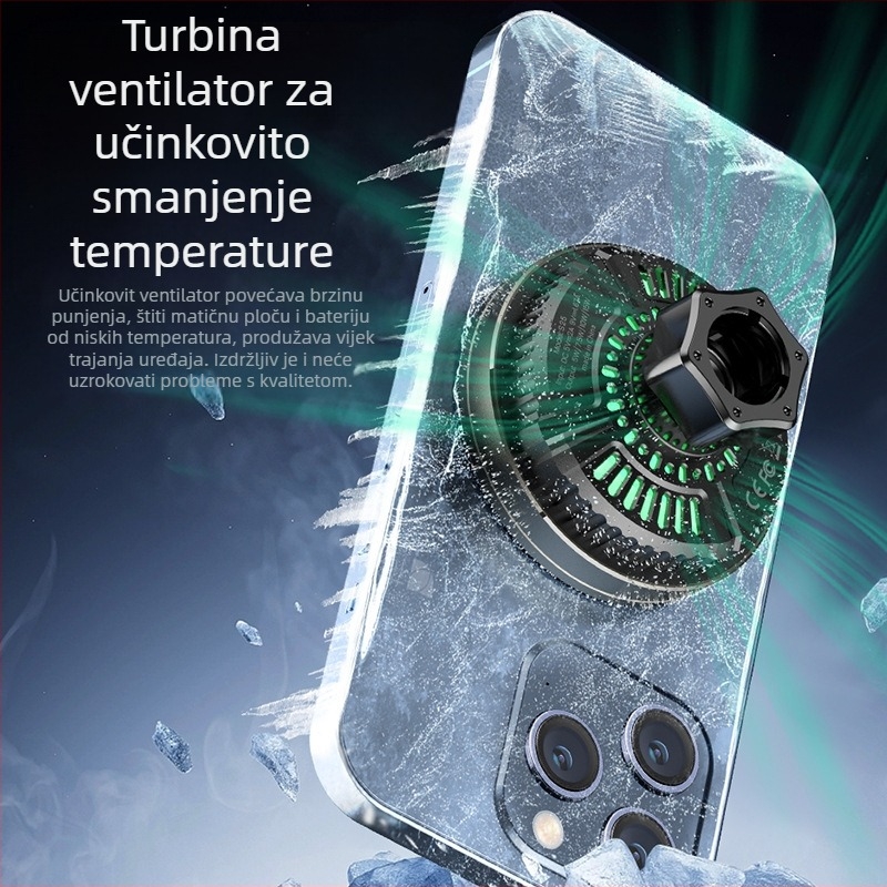 Automobilski magnetski držač s bežičnim punjenjem MagSafe za iPhone — 15W, magnetska montaža, za otvor za ventilaciju, univerzalna kompatibilnost