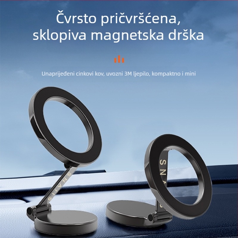 Univerzalni magnetski držač za telefon u autu – za instrument ploču; Marka: Yizhi Valley; Ugradnja: magnetsko prislanjanje; Kompatibilnost: univerzalna