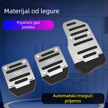 Set papučica za automobil – neklizajuće papučice od aluminijske legure za ručni mjenjač, univerzalna kompatibilnost, Jiachangqi