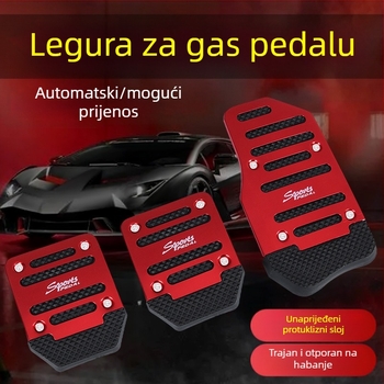 Set papučica za automobil – neklizajuće papučice od aluminijske legure za ručni mjenjač, univerzalna kompatibilnost, Jiachangqi