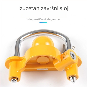 Zamka protiv krađe za prikolicu, model S241, aluminijsko-željezna legura, cilindar od cinkove legure