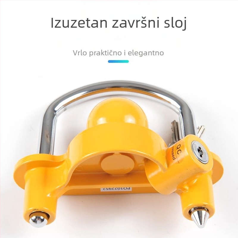 Zamka protiv krađe za prikolicu, model S241, aluminijsko-željezna legura, cilindar od cinkove legure