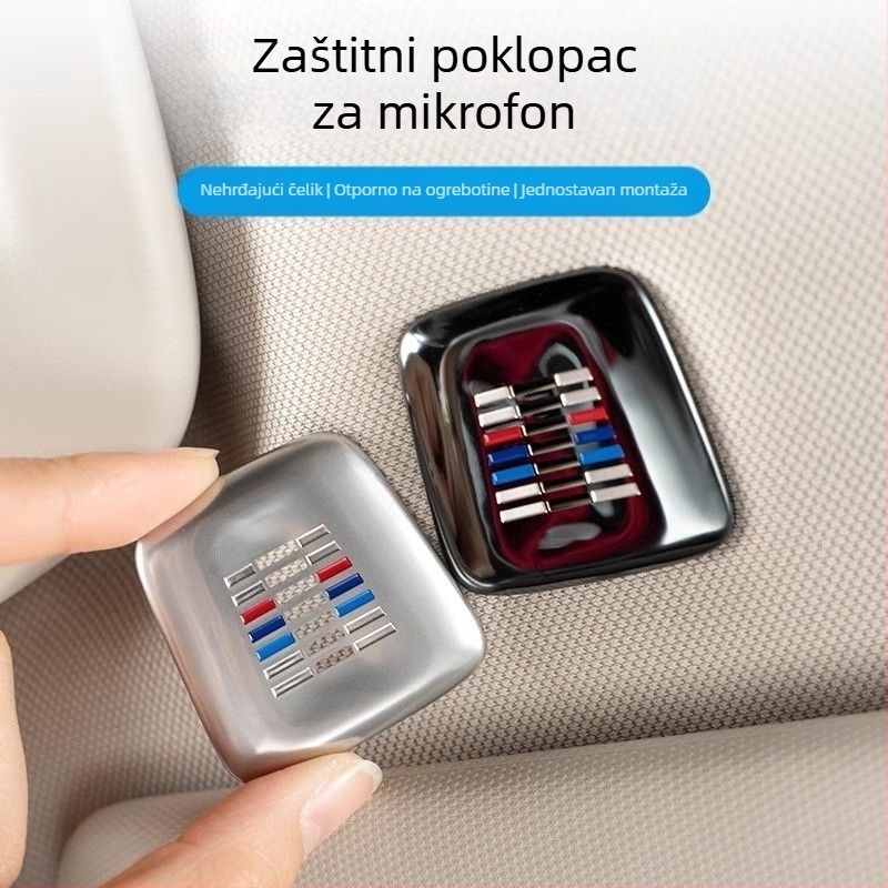 BMW unutarnje metalno kućište mikrofona (Metalna konstrukcija, Prilagodljivo, Ispis logotipa, Model: BMW metalno kućište mikrofona)