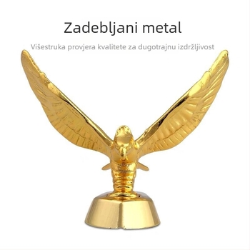 Nordy 3D metalni grb za poklop automobila s letećim orlom totemom, naljepnica za poklop motora, lijepljenje, stil stojećeg loga