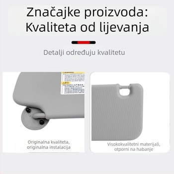 Prednji suncobran za Chevrolet Aveo, PVC materijal, ugradnja s ugrađenom karticom, originalni stil