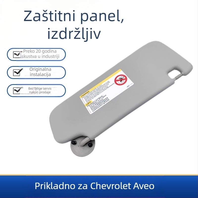 Prednji suncobran za Chevrolet Aveo, PVC materijal, ugradnja s ugrađenom karticom, originalni stil