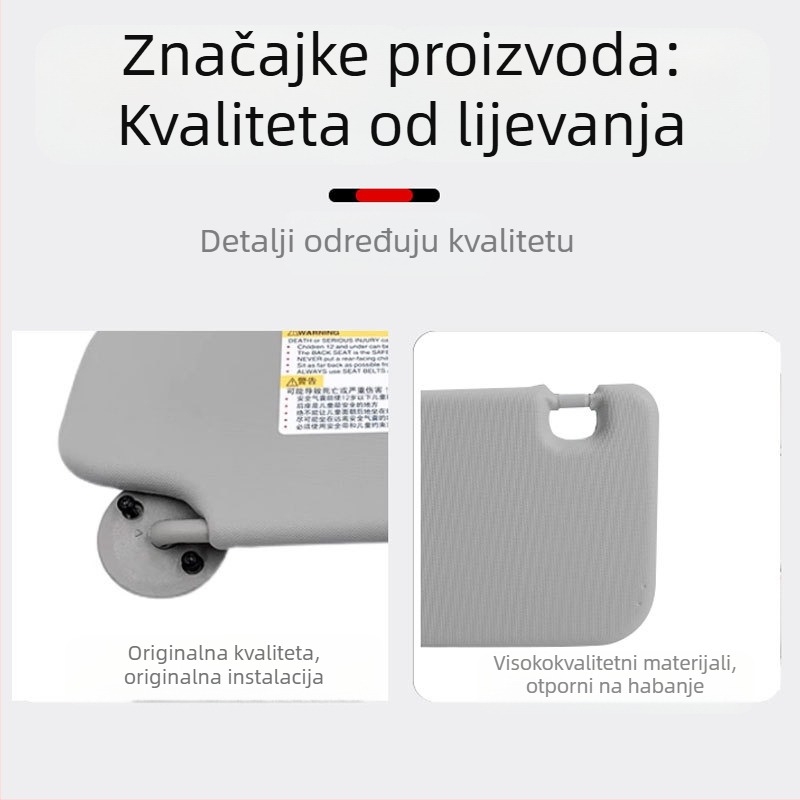 Prednji suncobran za Chevrolet Aveo, PVC materijal, ugradnja s ugrađenom karticom, originalni stil