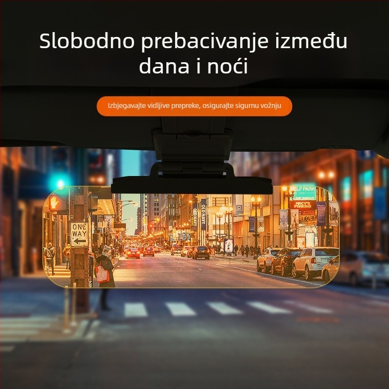 Auto vizor naočale za vozača s anti-odsjajem, dnevno/noćno korištenje; PVC materijal; ugradnja karticom; ispis logotipa; prilagodba i licencirana privatna marka dostupni