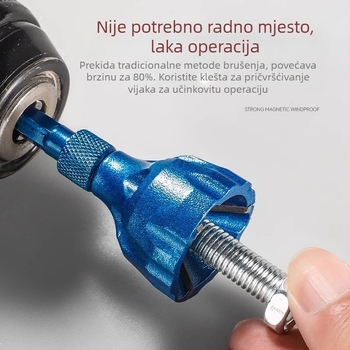 Alat za zaobljavanje i uklanjanje burr s šestokutnim osovinama, otporan na habanje volframsko čelika, tri oštrice