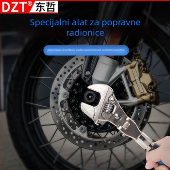 DZT Pet-in-1 Višenamjenski Podesivi Ključ s Preklopnom Glavom i Brzim Teleskopskim Računom – Krom-Vanadijsko Čelika