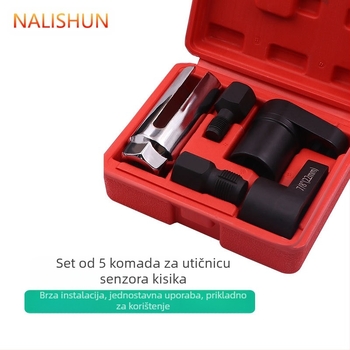5-dijelni set za demontažu kućišta kisik-senzora od krom-vanadijske čelika, marke Ruichi