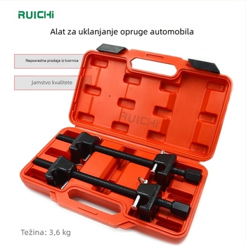 DTBD 2-komadni komplet za demontažu amortizora automobila i kompresor za opruge — krom vanadij čelik, plastična kutija, 3,6 kg