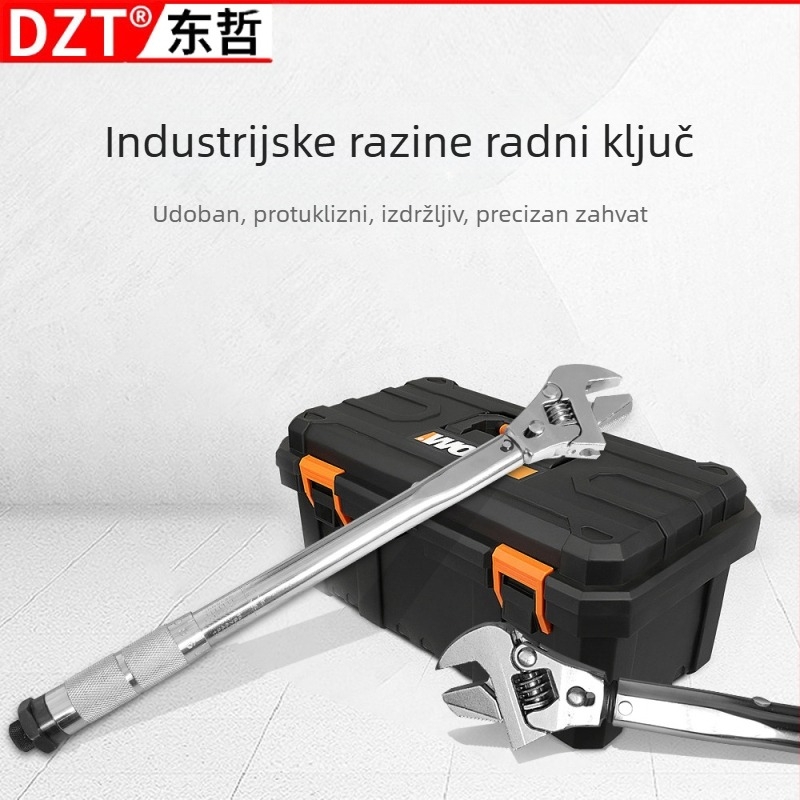 Višenamjenski momentni ključ s pomičnim ratchet ključem — za elektrikare, stolare i popravak strojeva, gradilišta; model 88884; materijal: krom-vanadij čelik