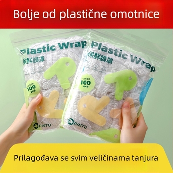 Jednokratni pokrov za očuvanje svježine ostataka hrane, PE, -60°C do 140°C, jednostavno pakiranje, 1 komad