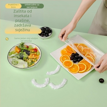 Jednokratni pokrov za očuvanje svježine ostataka hrane, PE, -60°C do 140°C, jednostavno pakiranje, 1 komad