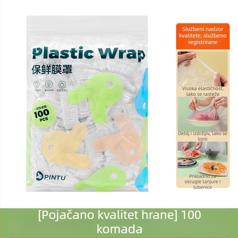 Jednokratni pokrov za očuvanje svježine ostataka hrane, PE, -60°C do 140°C, jednostavno pakiranje, 1 komad