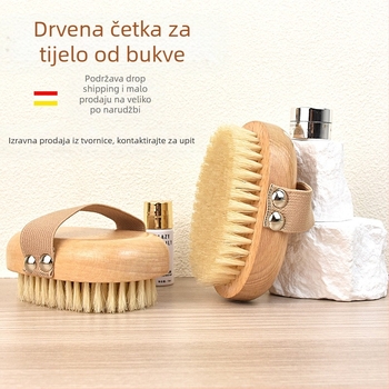 Zan Magic Music drvena četka za kupanje i masažu, suha četka za tijelo, univerzalna uporaba, pakiranje 120 kom