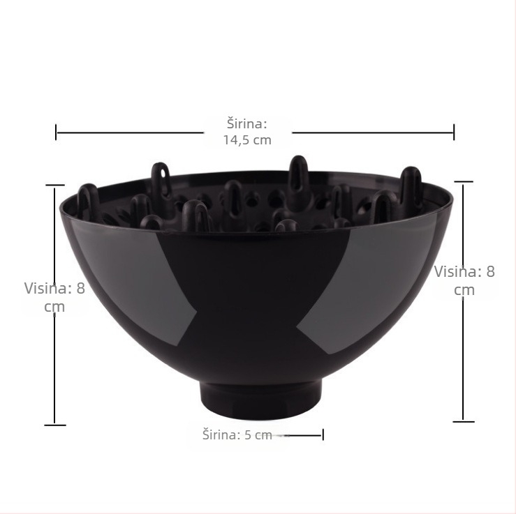 Kapa za sušenje kose u salonu s najlonskim kućištem, brushless motor, 3 brzine protoka zraka, buka ispod 36 dB