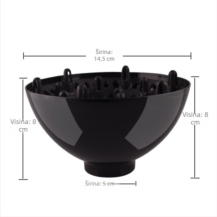 Kapa za sušenje kose u salonu s najlonskim kućištem, brushless motor, 3 brzine protoka zraka, buka ispod 36 dB