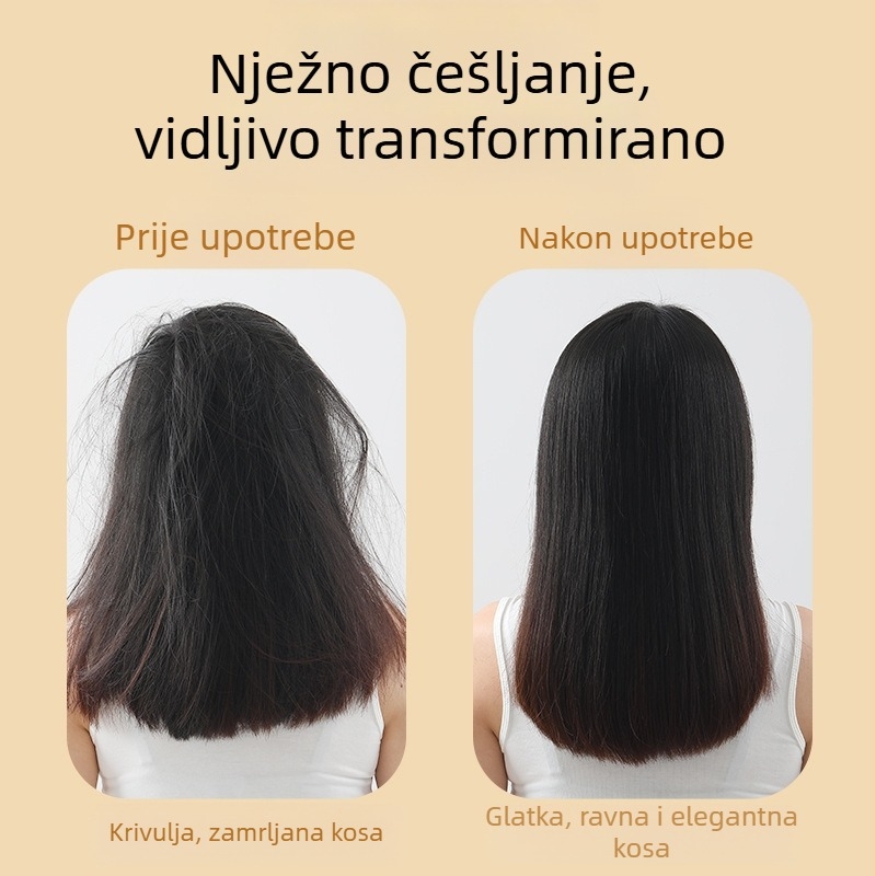 Električni češalj za ravnanje i kovrčanje kose – keramički premaz, promjer 16–20 mm, 6 razina temperatura, 45 W, 110–240 V, za mokru i suhu kosu