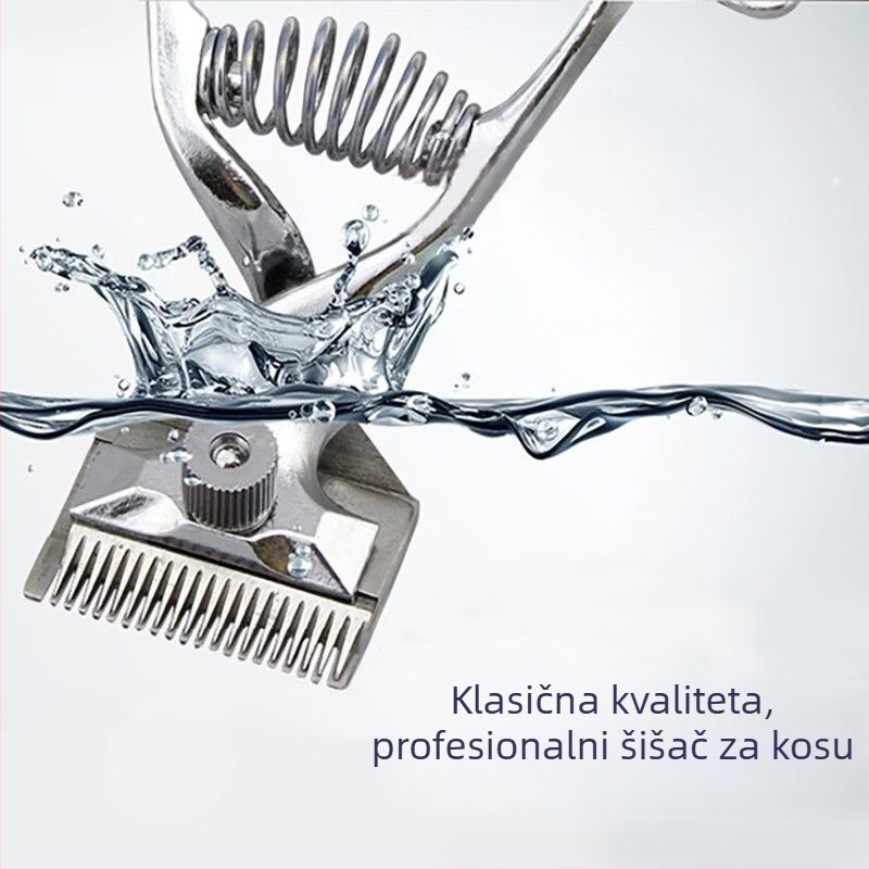 Ručni kliper za kosu za kućnu upotrebu — niski šum, starinski frizerski stil, Guizaki