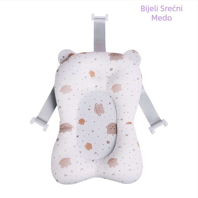 Dječja kupalna podloga s mrežastim okvirom; materijal: četiri-sloja elastično platno + mreža + poliester punilo + PE kuka; pogodna za sjedenje i ležanje