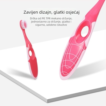 Le tooth dječja četkica za zube, 8-dijelni set, za djecu 3–12 godina, meke dlačice