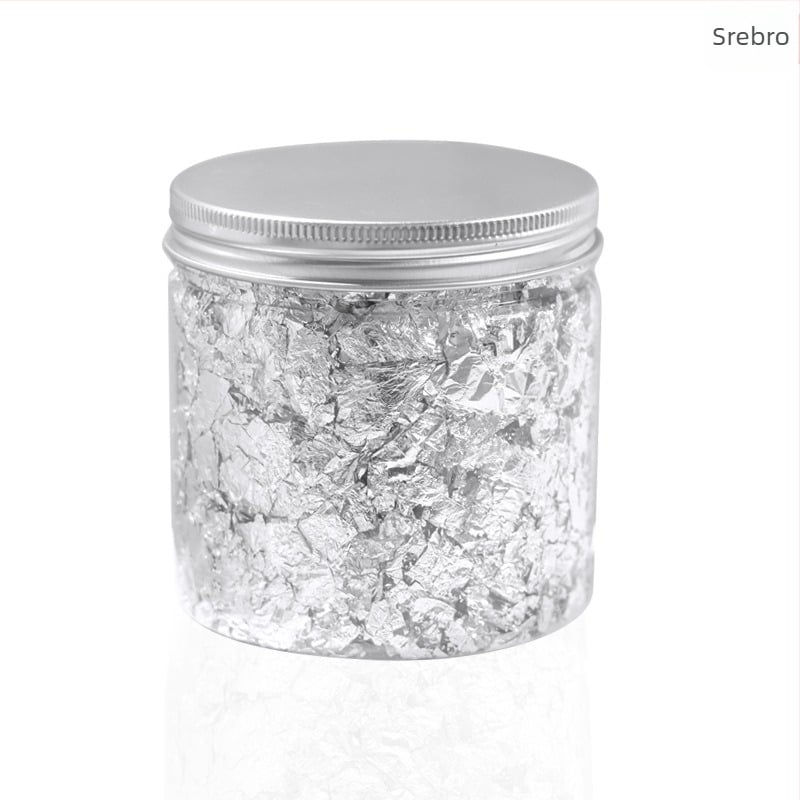 Fragmenti metalne folije za nokte – NEWBY, metal, blok uzorak, licencirana privatna oznaka