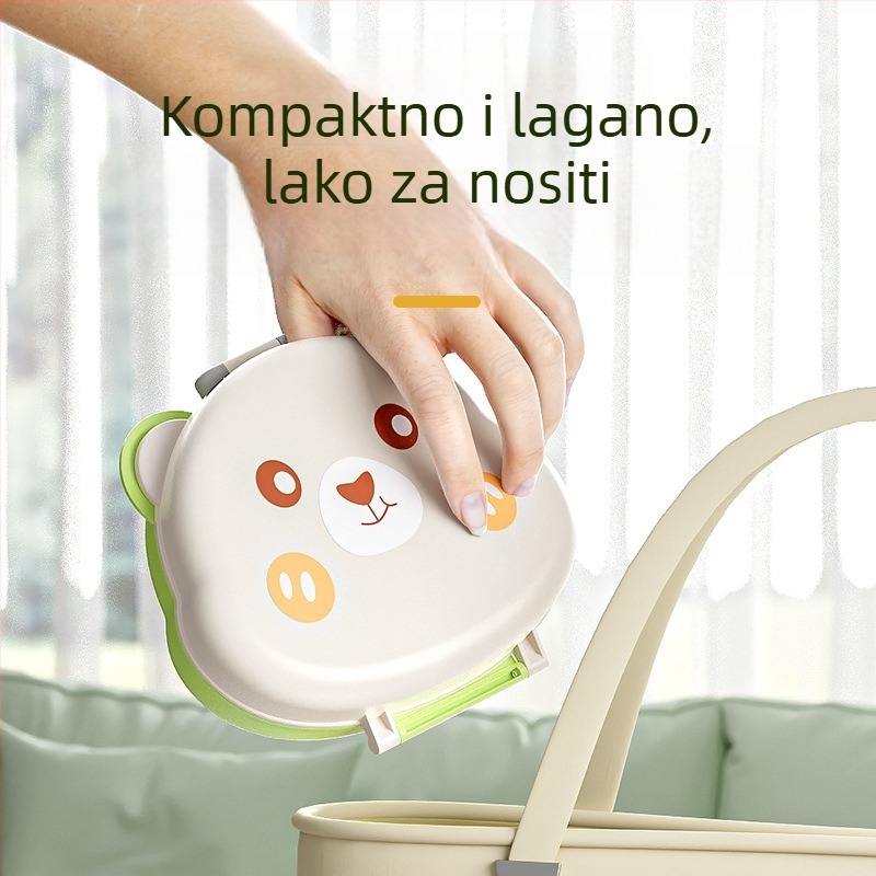 Youbeidi silikonska četkica za bočicu za bebe – putni kompaktni set, s četkom za bradavicu