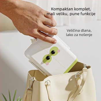 Dječji prijenosni dvostrani sklopivi set četki za boce – višefunkcionalne četke za čišćenje, silikonska četka za čaše i spremnik za pohranu