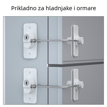 Xinyou FQ8A sigurnosni brava – ABS + nehrđajuća čelična žica, za hladnjak, prozor, ormar i ladicu