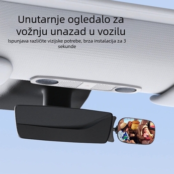 Unutarnji retrovizor za automobil, 360° rotacija, podesivi; ogledalo za praćenje bebe, za vozila s četiri kotača