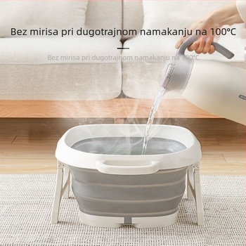 Sklopiva kadica za stopala s masažnom funkcijom - prenosna plastična kadica za stopala (PP+TPR)