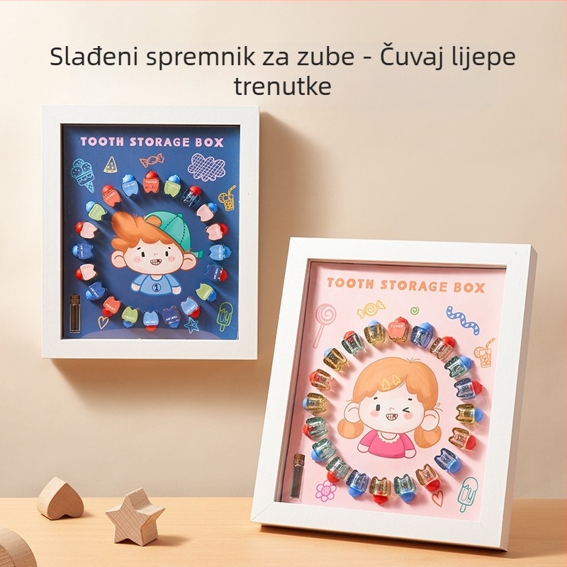 Drvena kutija za mliječne zube za djecu 4-6 godina; 3C kategorija: Ostale igračke do 14 godina